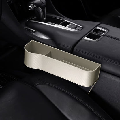 DriveMate – Organizador de Almacenamiento de Cuero Multiparte para Asiento de Coche