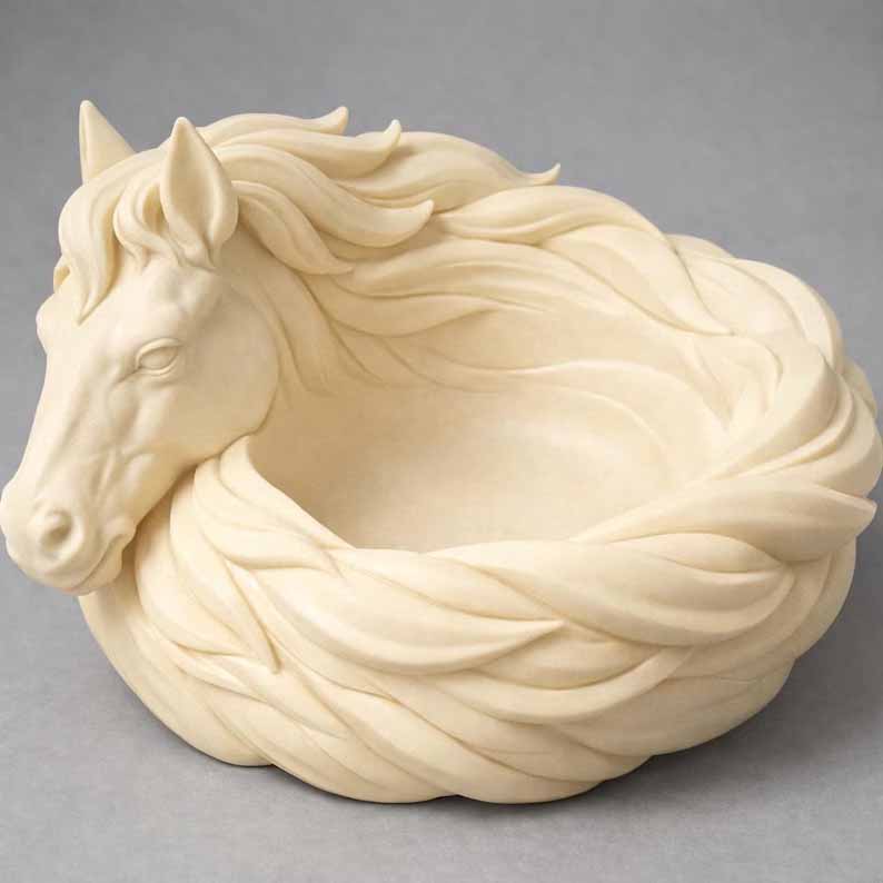 GoldenMane – Elegante Pferdeschale
