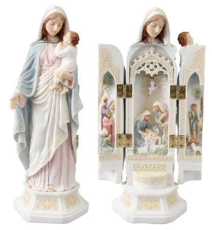 Nacimiento celestial - Tríptico de la Natividad renacentista