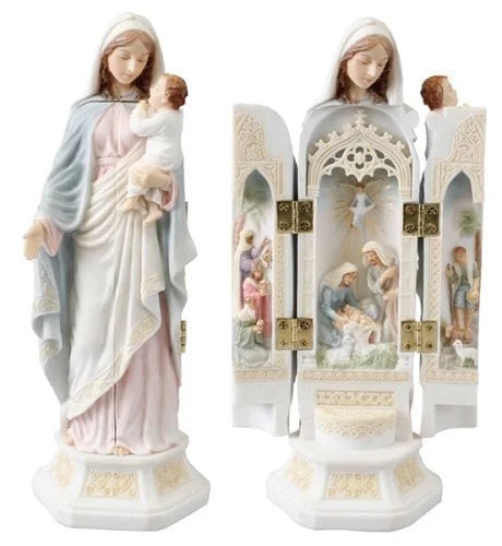 Nacimiento celestial - Tríptico de la Natividad renacentista