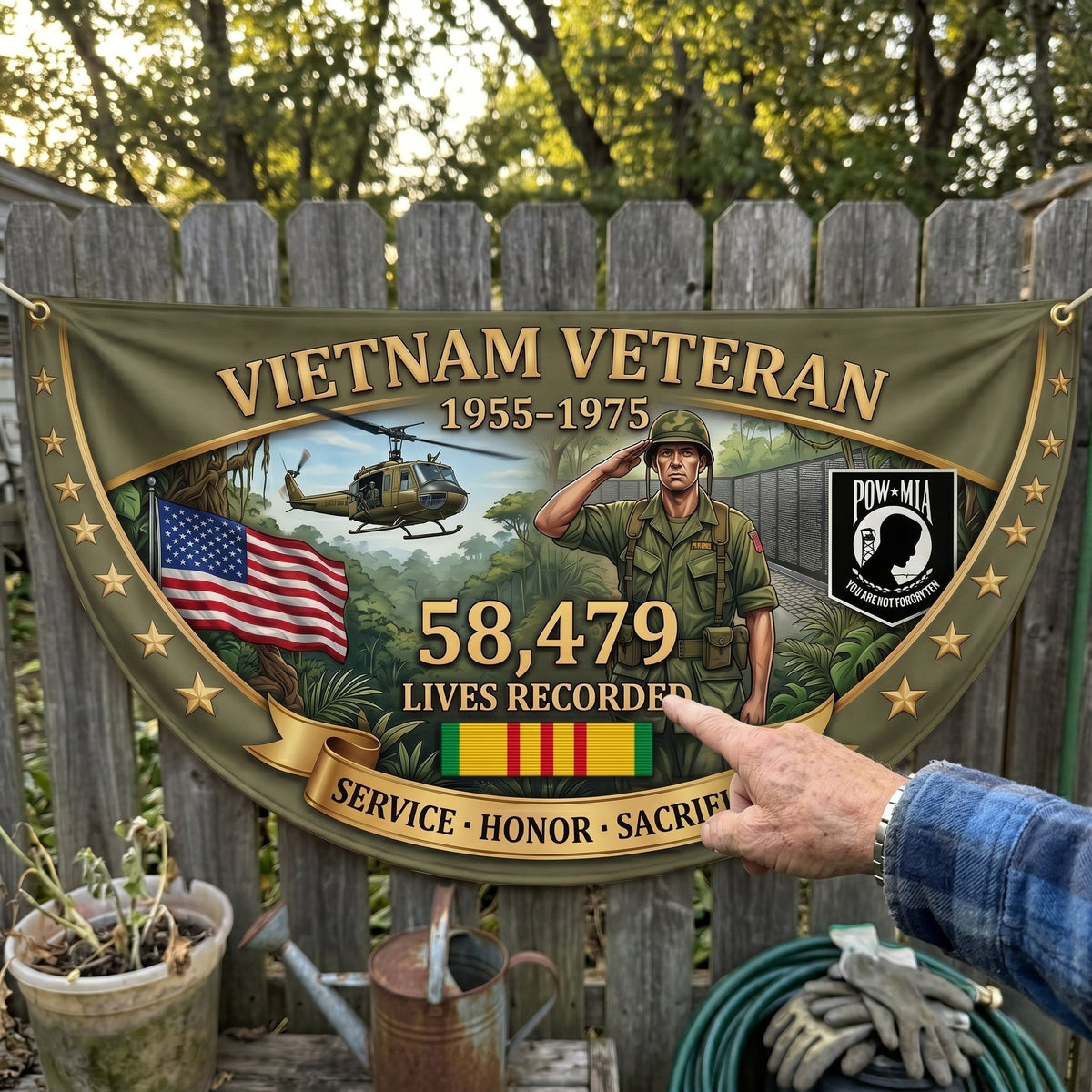FreedomEcho – Estandarte en homenaje a los veteranos de Vietnam