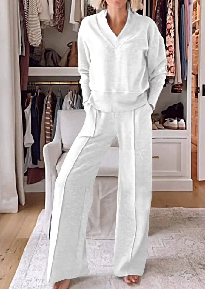 ModaVibe – Conjunto de dos piezas liso a la moda