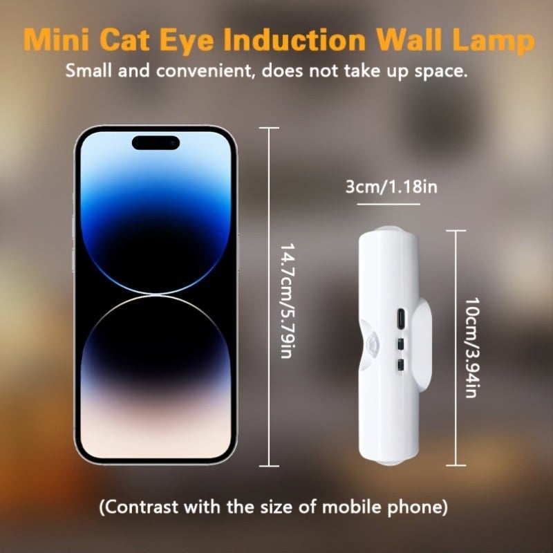 AquaGlow – Luz ambiental LED inteligente recargable con sensor de movimiento