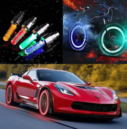 Luces NeonSpin – Brillo LED para Válvulas de Neumáticos