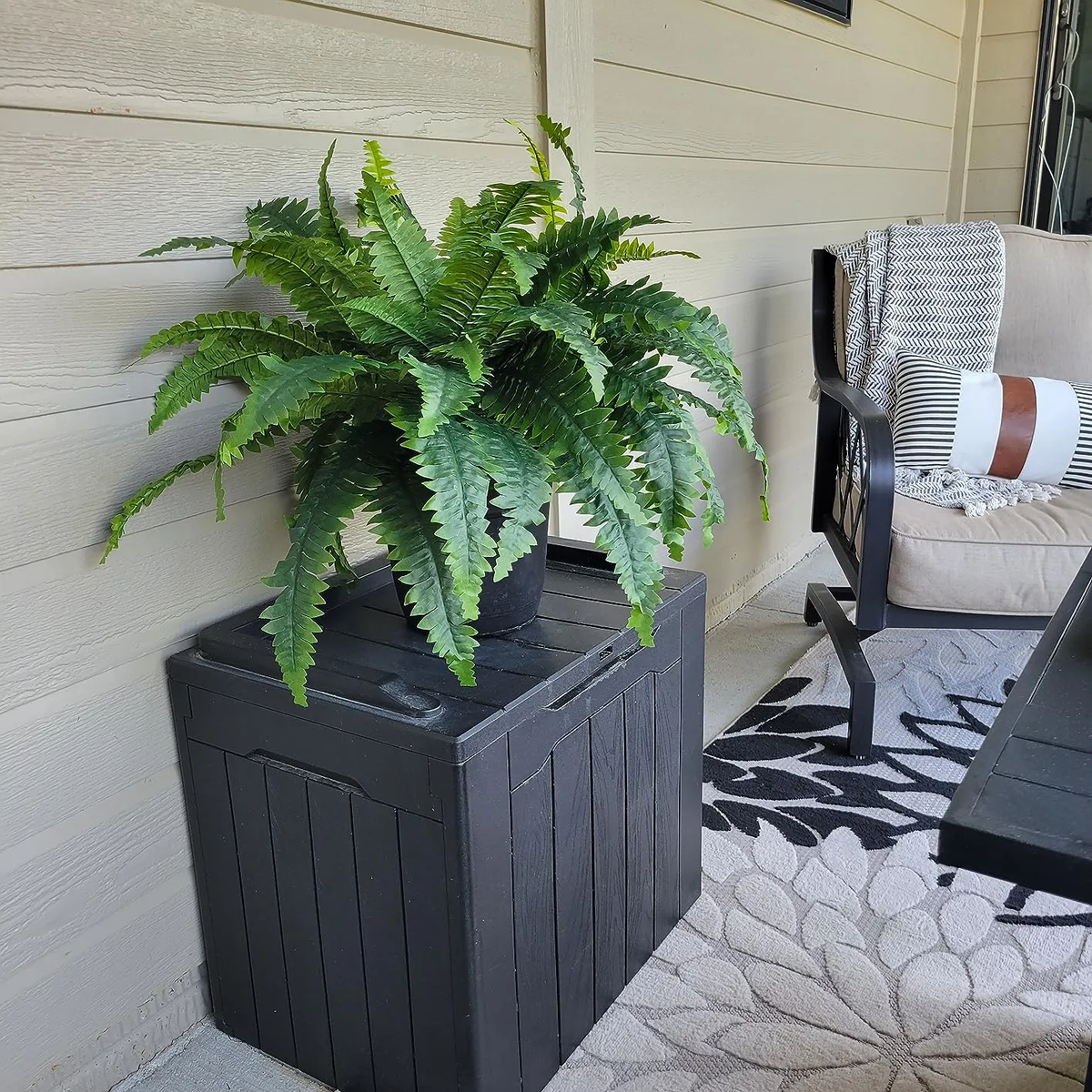 LeafLuxe – Helecho de Boston Artificial Realista con Protección UV