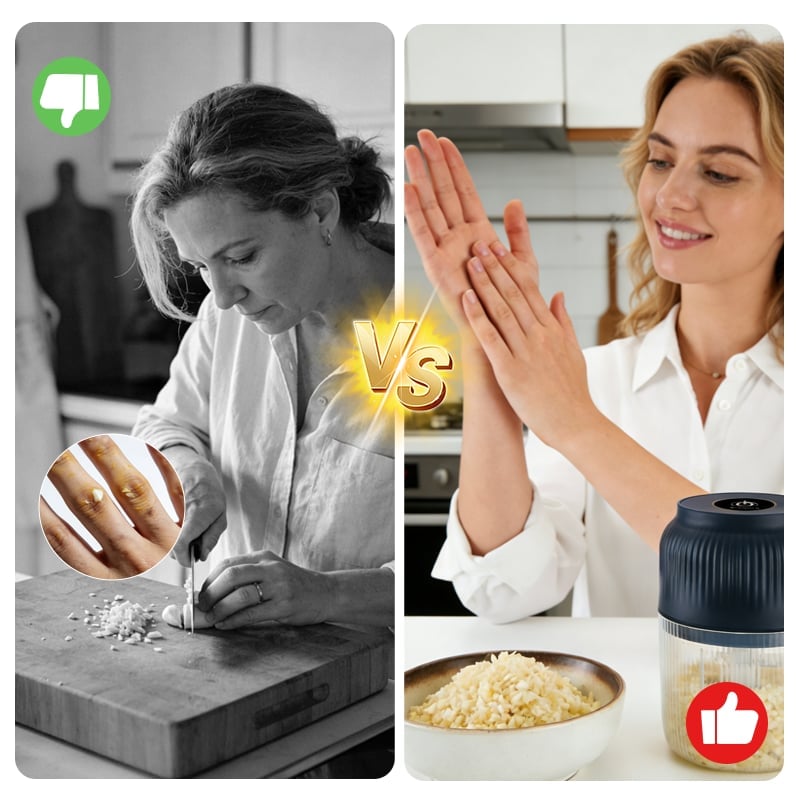 GarlicGo – Elektrischer Knoblauchzerkleinerer für den Haushalt