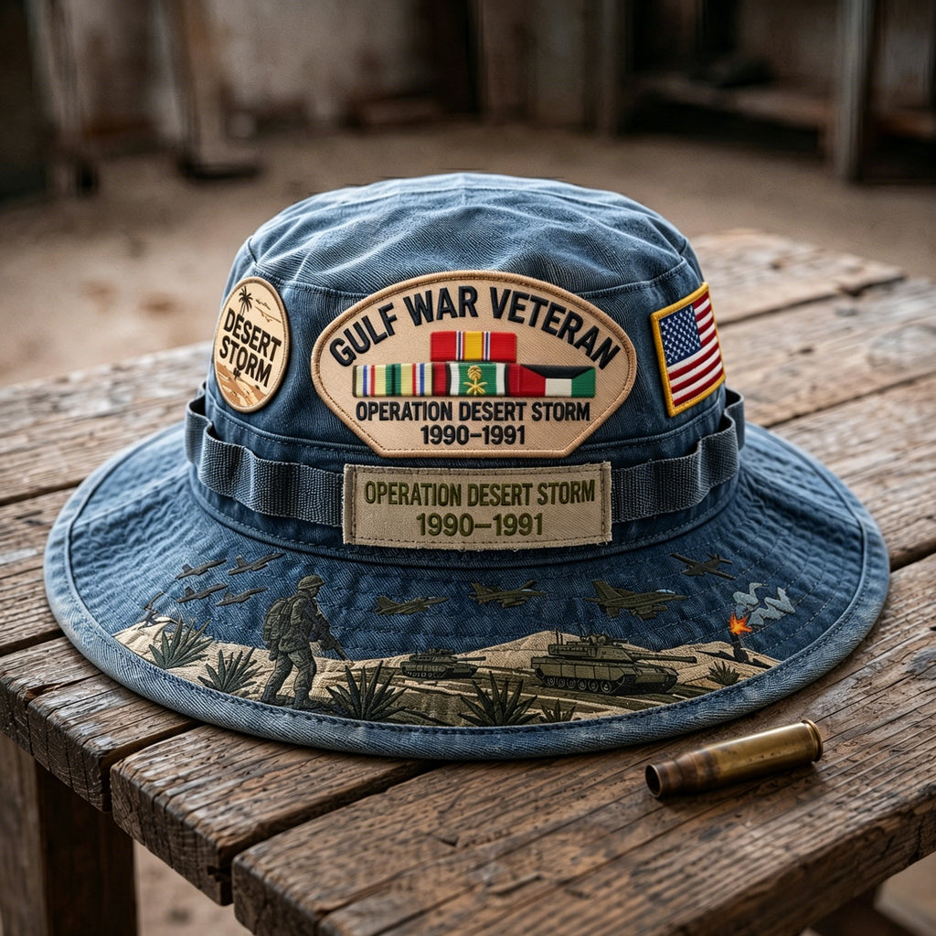 StormHonor – Sombrero Boonie de Homenaje a Veteranos de la Guerra del Golfo