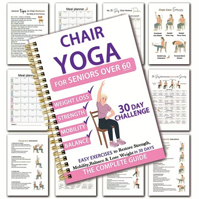 ChairFit – 30-Tage-Tagebuch für Stuhl-Yoga zum Abnehmen