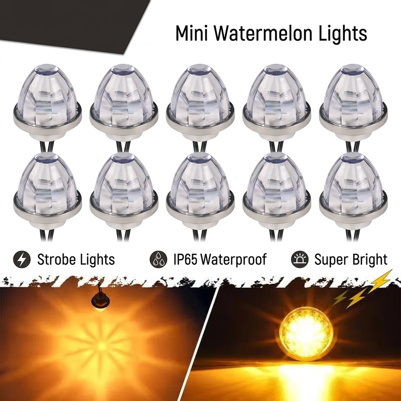 LumaSignal – Luz de posición lateral ámbar de sandía de 3.ª generación