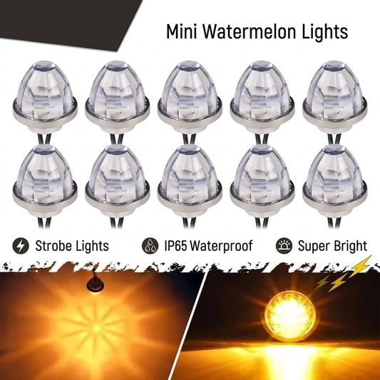 LumaSignal – Luz de posición lateral ámbar de sandía de 3.ª generación