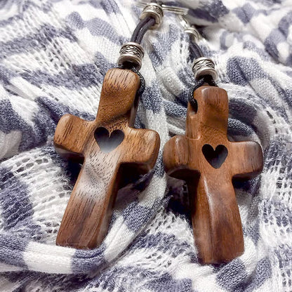 SoulBond – Regalo inspirador hecho a mano "Cruz mi corazón"