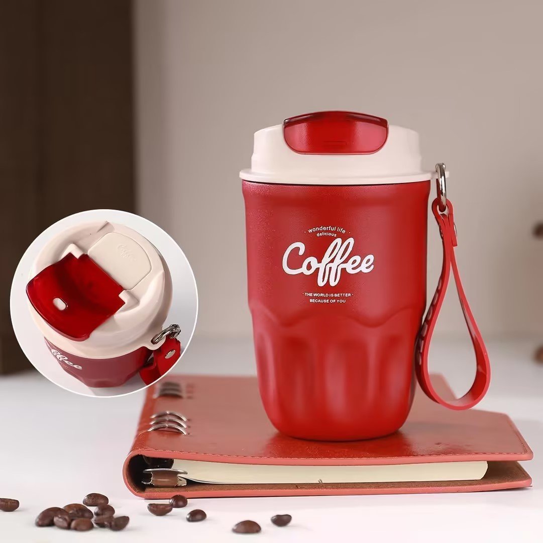 SipGuard – Tragbarer Kaffee-Isolierbecher mit Temperaturverschluss