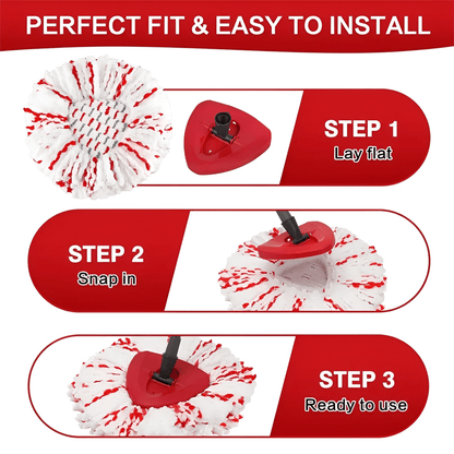 GripFiber – Cabezal universal de fregona giratoria