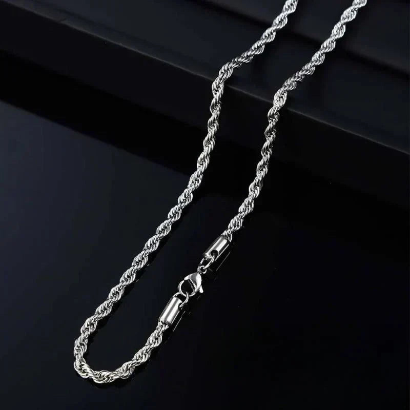 RadiantLoop – Elegante collar llamativo de cuerda trenzada