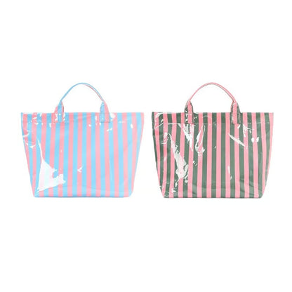 CarryWave – Bolso tote a rayas de lona duradero
