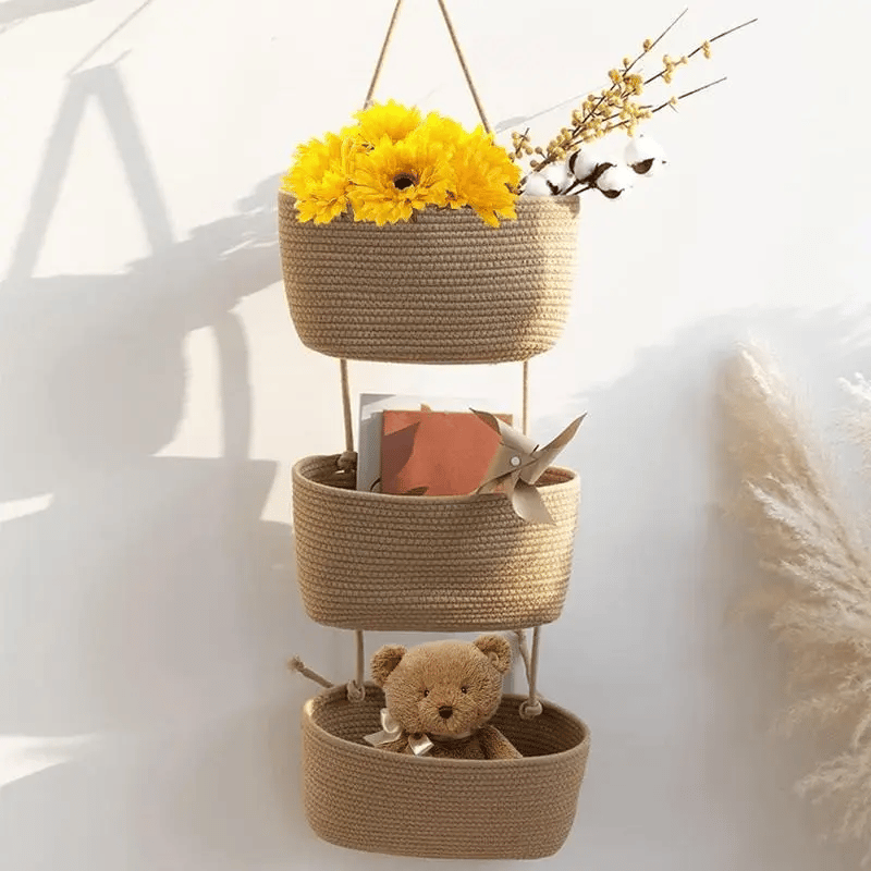 OrganizePro – Organizador colgante decorativo de 3 niveles