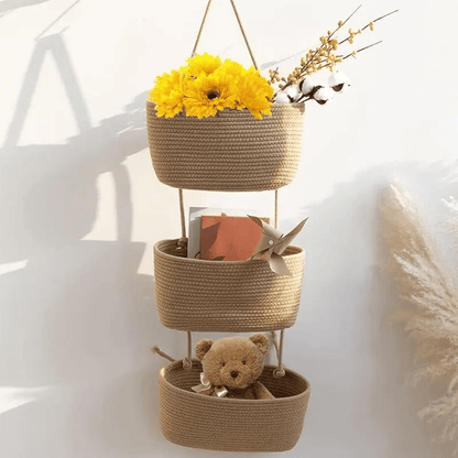 OrganizePro – Organizador colgante decorativo de 3 niveles