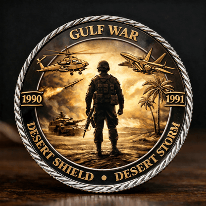 ValorInMetal – Moneda conmemorativa de veterano de la Tormenta del Desierto