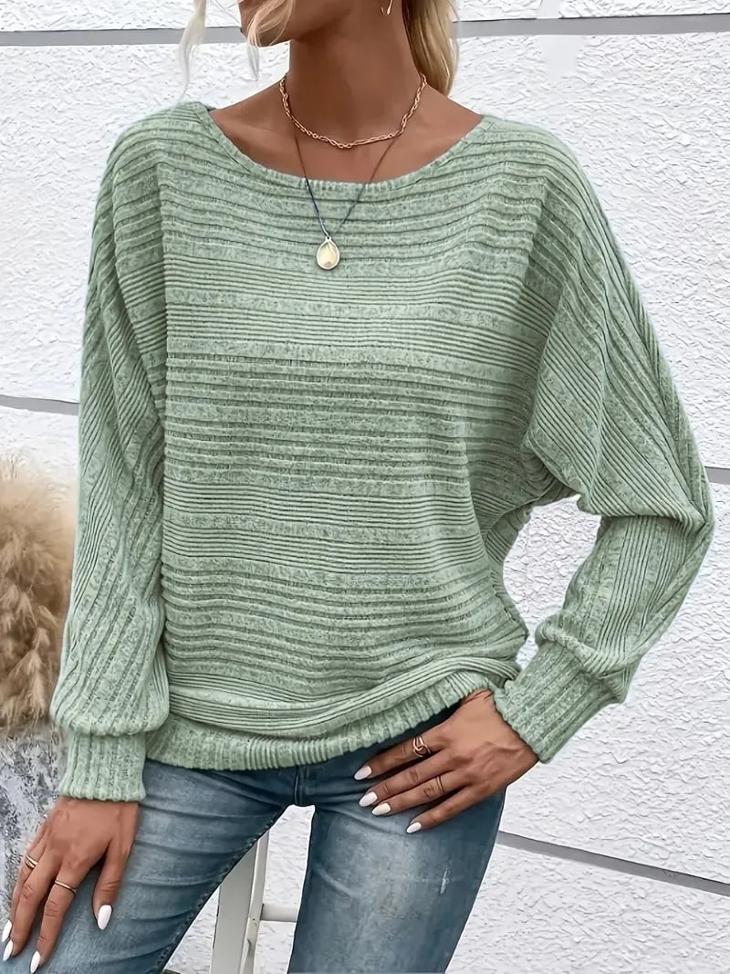 SoftAura – Damen-Pullover mit Fledermausärmeln