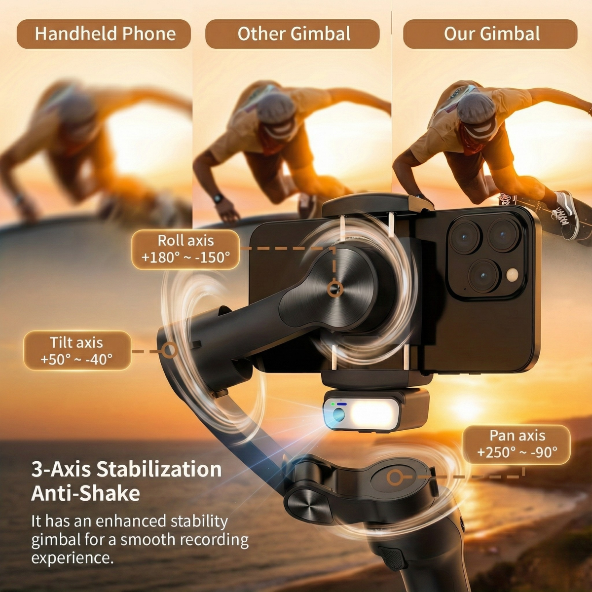 VibeShot: estabilizador con inteligencia artificial y seguimiento inteligente