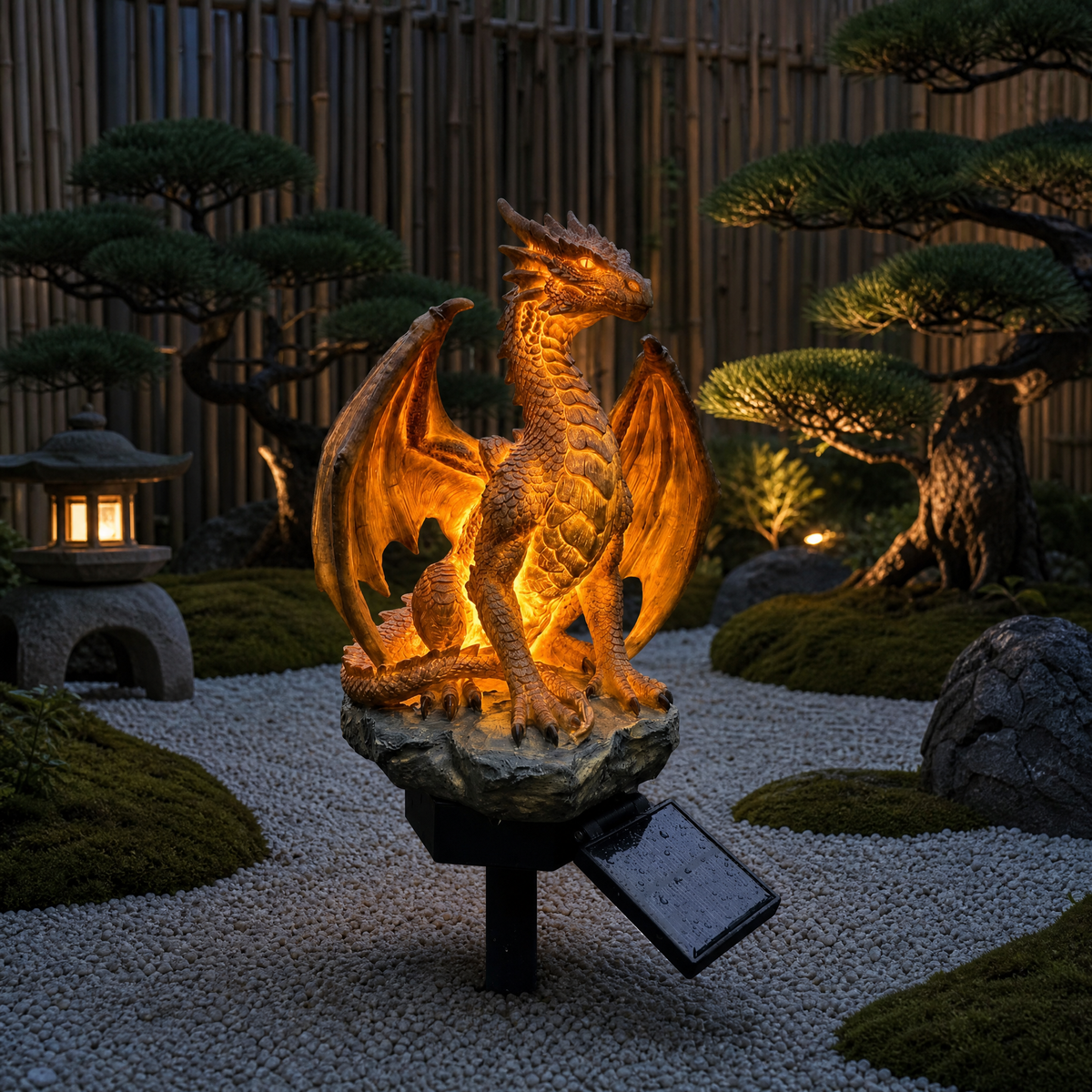 DrakeLight – Decoración Solar de Jardín con Dragón Fantasía