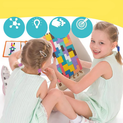 TetraMind – Montessori-Holzpuzzle-Set