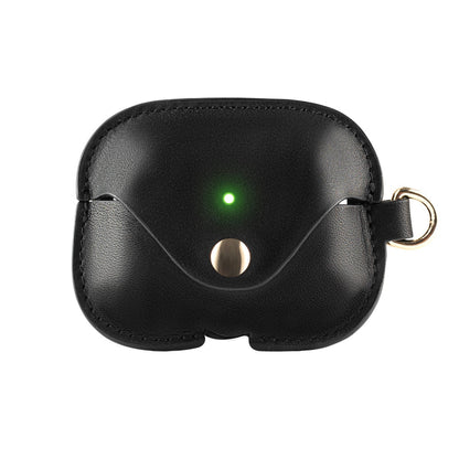 LuxeShield – Funda protectora de cuero genuino premium para AirPods