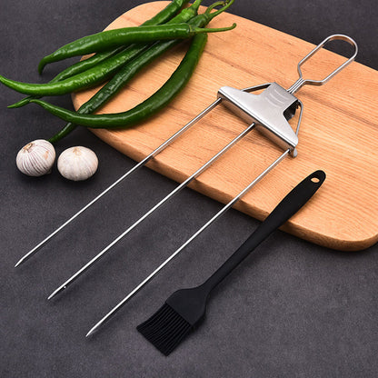 Brocheta TriCook – Herramienta profesional para barbacoa