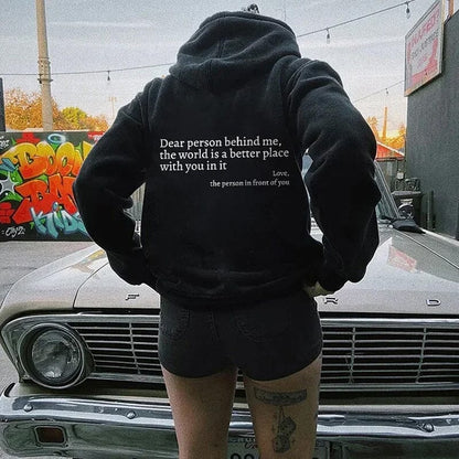 Sudadera WarmWords: bondad que puedes vestir