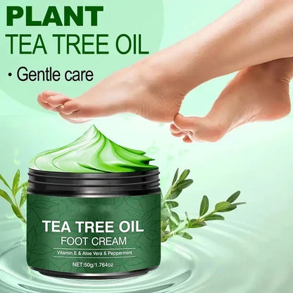 AloeSoothe – Crema hidratante para pies con aloe vera y árbol de té