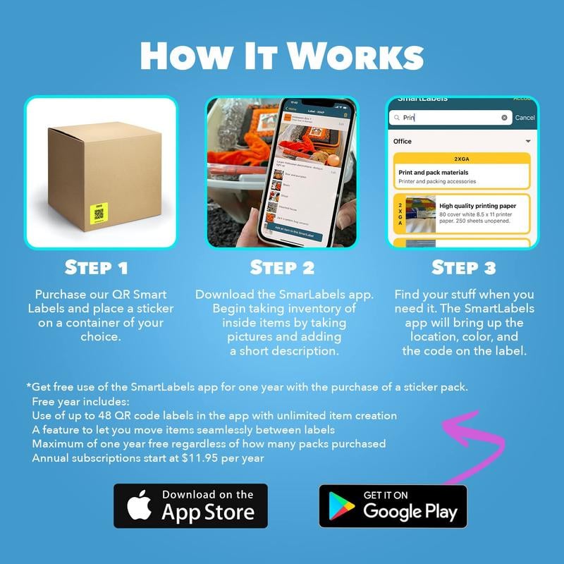 TrackTag - Etiquetas QR inteligentes para almacenamiento e inventario