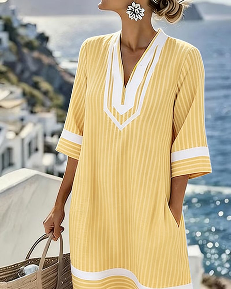 UrbanStripe – Alltagskleid mit Taschen für den Sommer