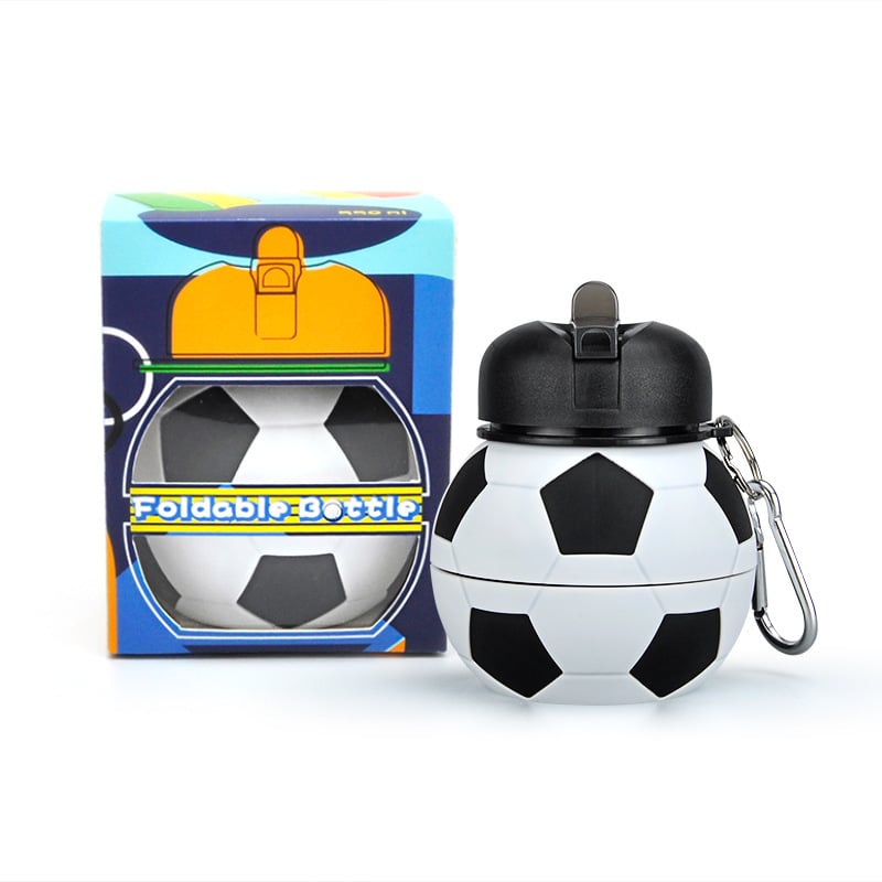 SportSip – Vaso de silicona plegable con forma de pelota deportiva