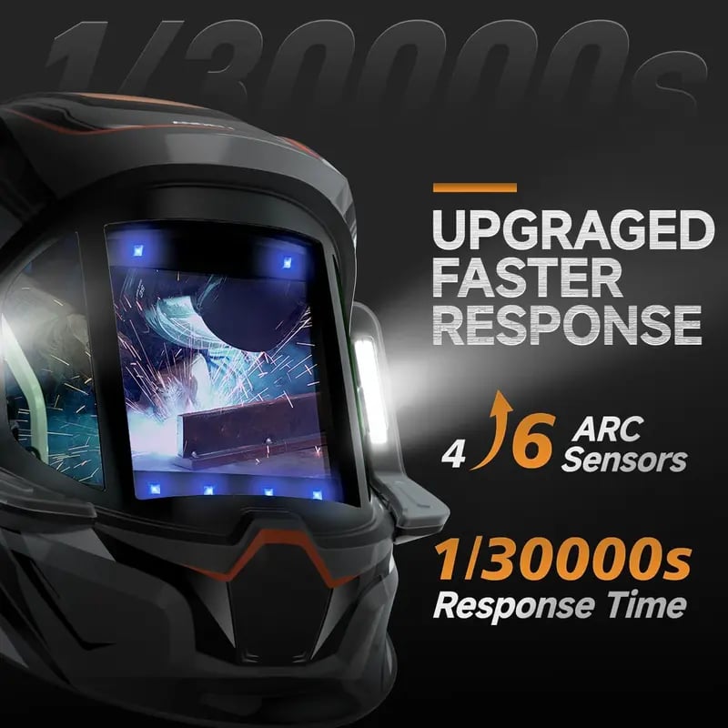 WeldVision Elite – Casco inteligente de 6 sensores