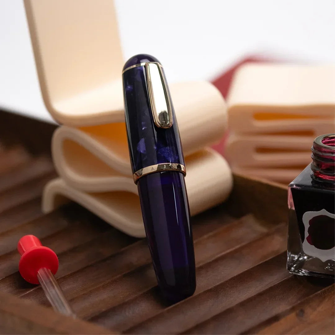 InkFlow – Pluma estilográfica portátil con plumín fino de escritura suave