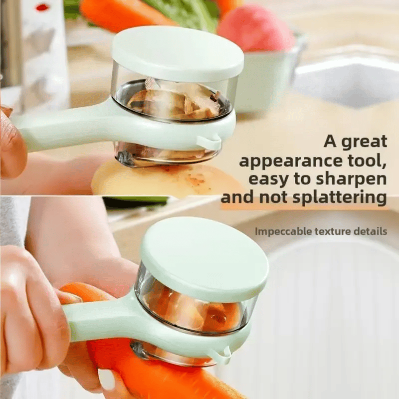 PeelEase – Pelador de Fruta para Almacenamiento de Cocina