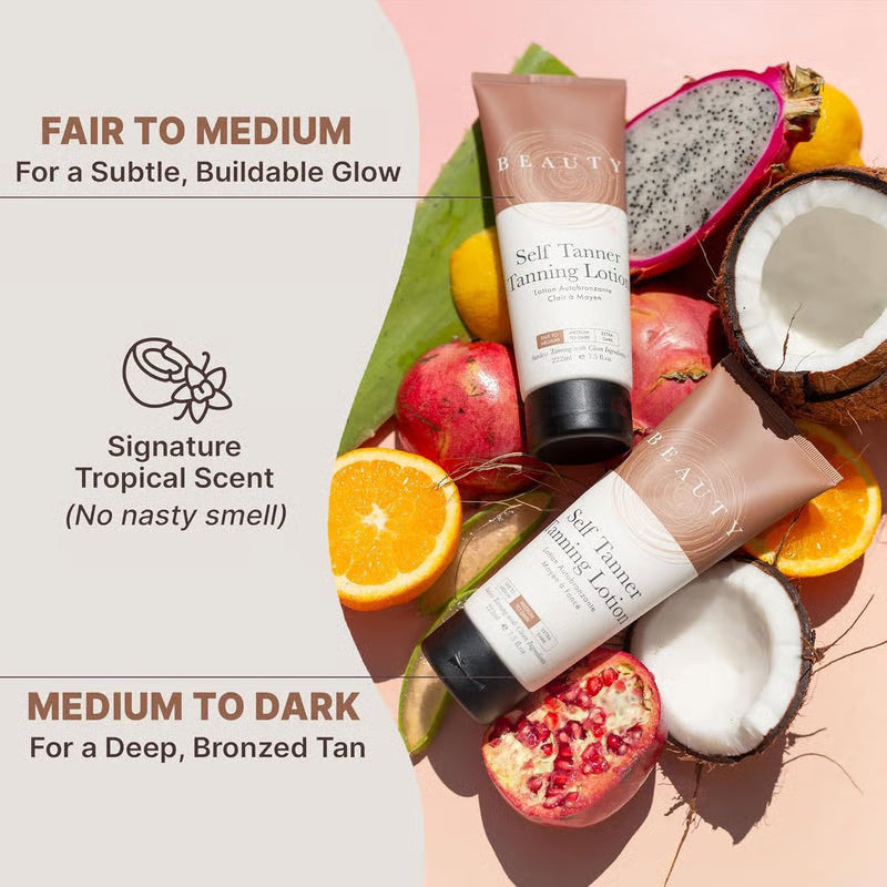 BronzeAura – Loción Autobronceadora con Acabado Natural
