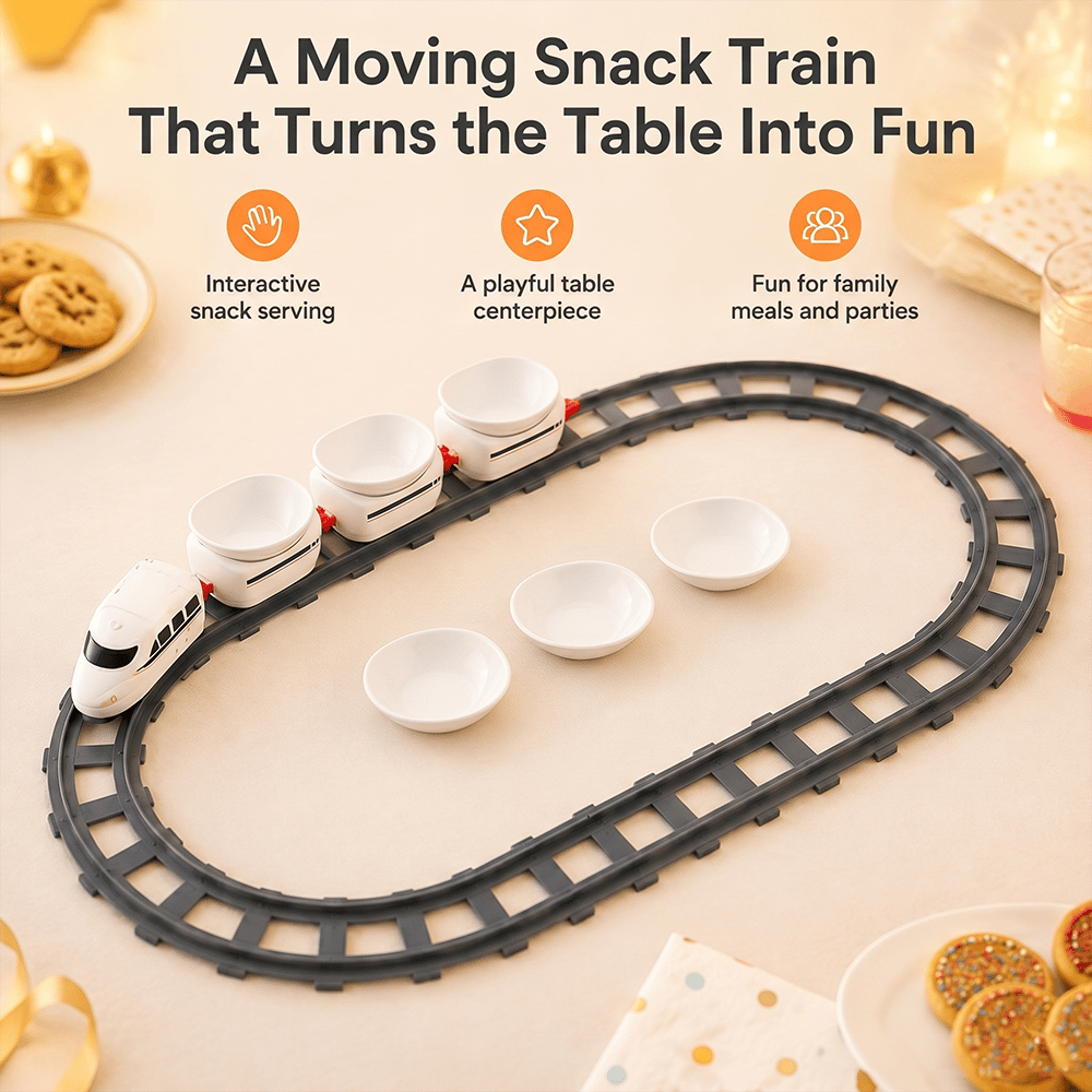 FunRail – Servierset mit rotierendem Essenszug
