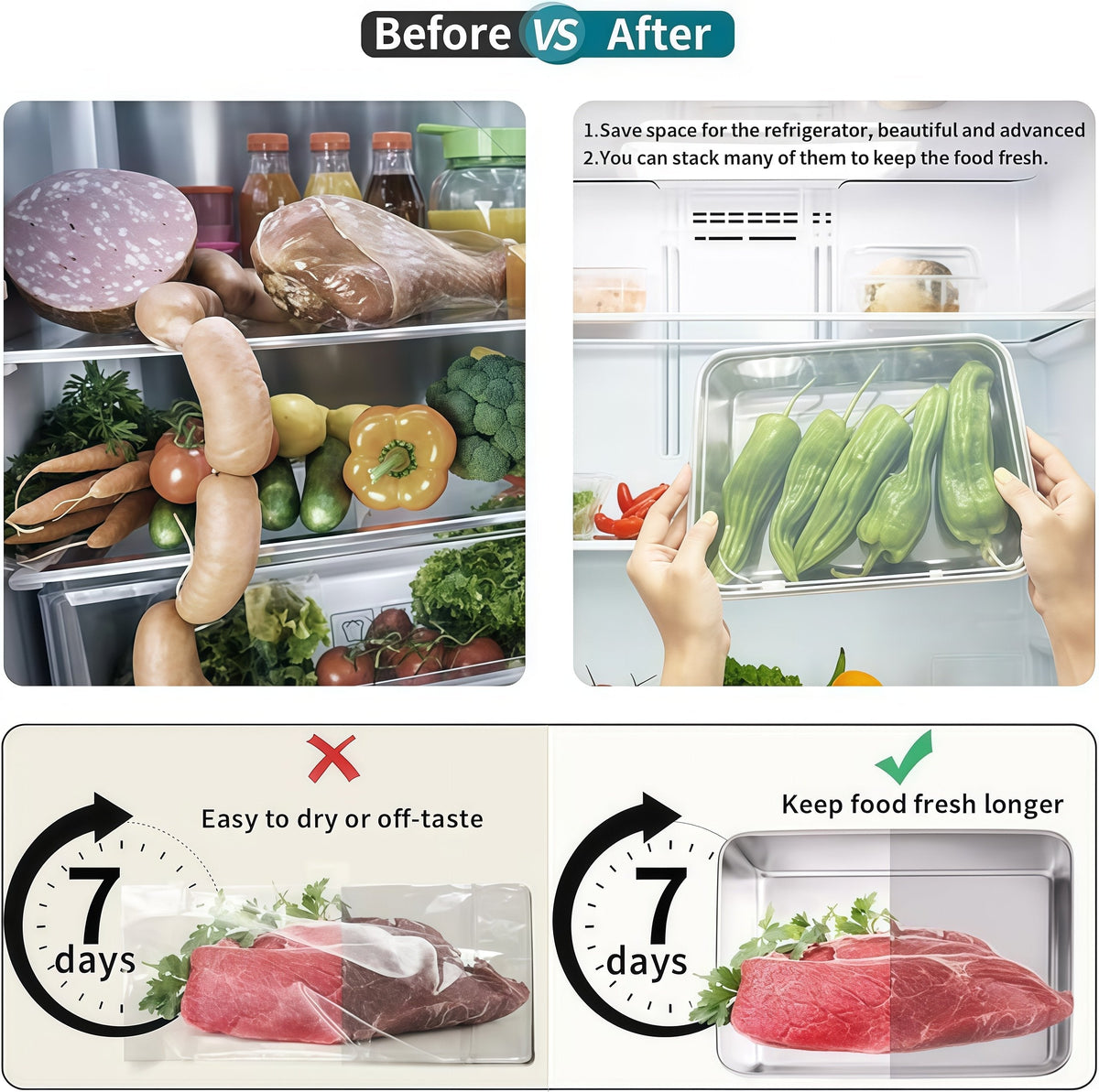 EcoSeal – Edelstahlbehälter mit Frischeverschluss
