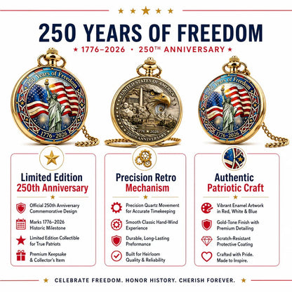 LibertyChrono – Reloj de Bolsillo 250 Aniversario de EE. UU.