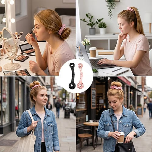 VelvetCurl – Multifunktionales hitzefreies Haarstyling-Band
