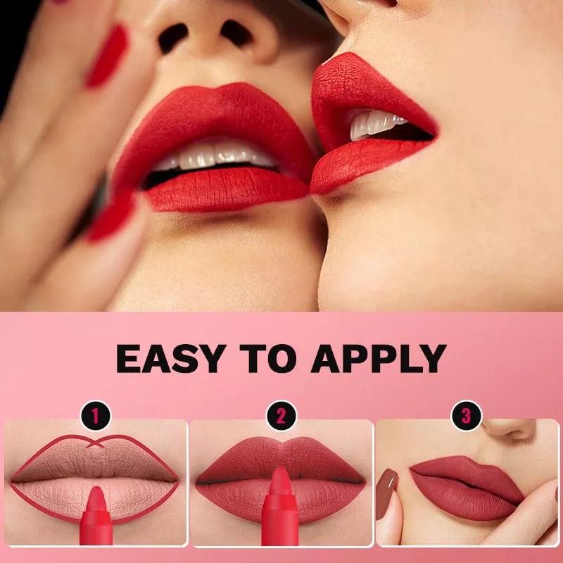 VelvetEase – Mattes Lippenstift-Stift-Set