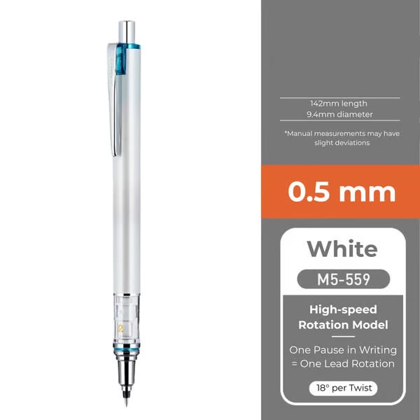 WritePro – Portaminas mecánico Advance M5-559, 0,3 mm – 0,7 mm