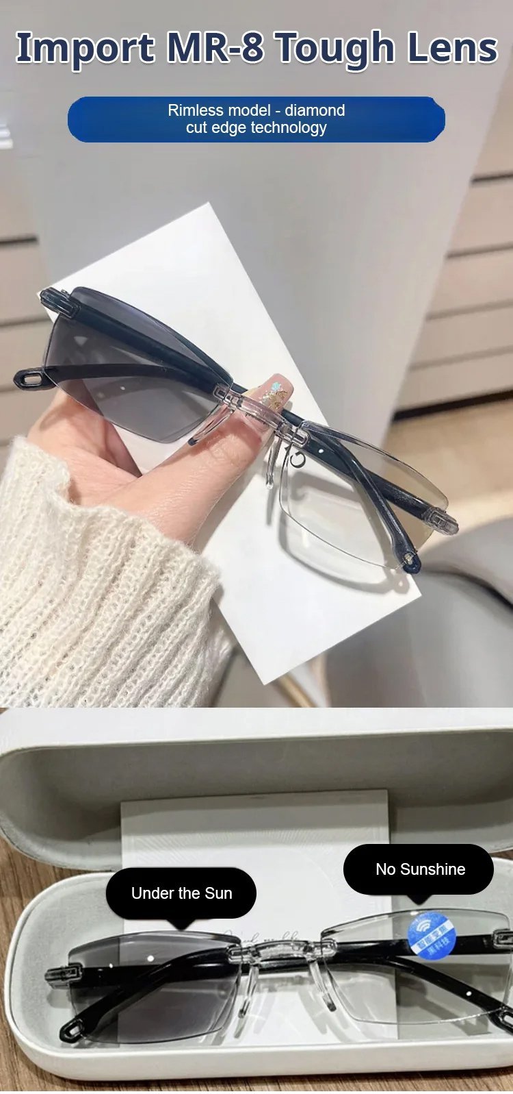 TitanView – Gafas presbícicas con luz azul adaptativa
