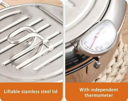CookForge – Sistema de sartén y rejilla de control de aceite de acero inoxidable de primera calidad