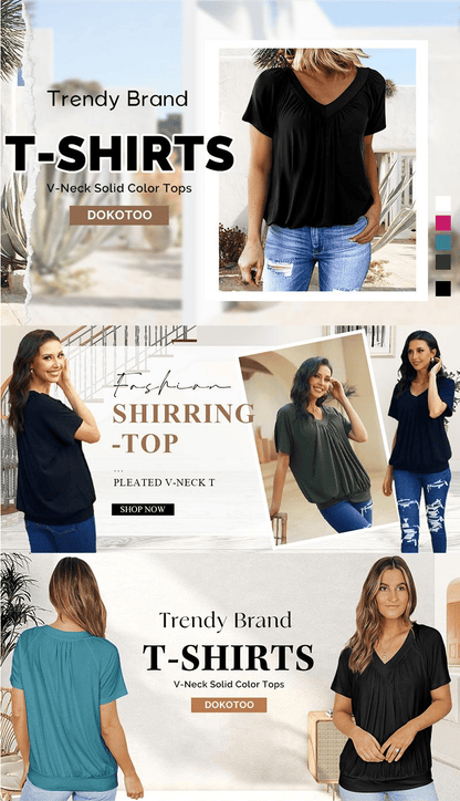 ComfyChic – Paquete Múltiple de Cuello V Versátil