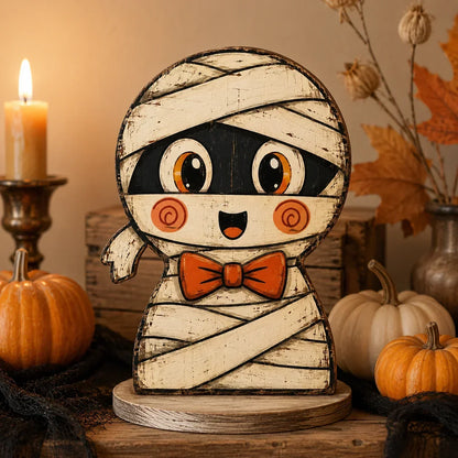 HarvestHeirloom – Colección de figuras de madera vintage de Navidad