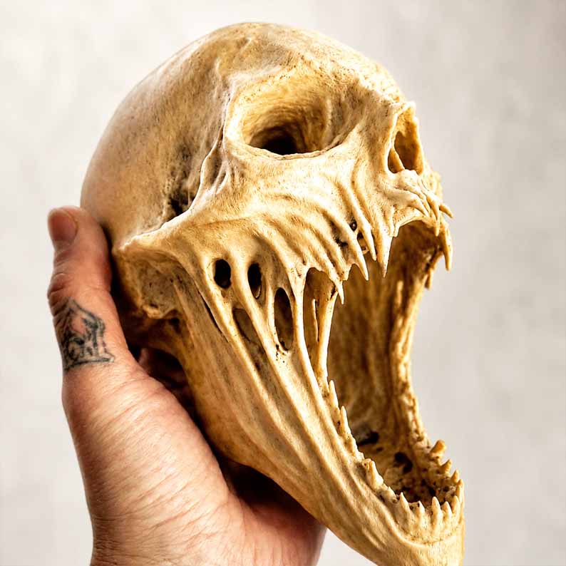 DreadHollow – Escultura del coleccionista de calaveras