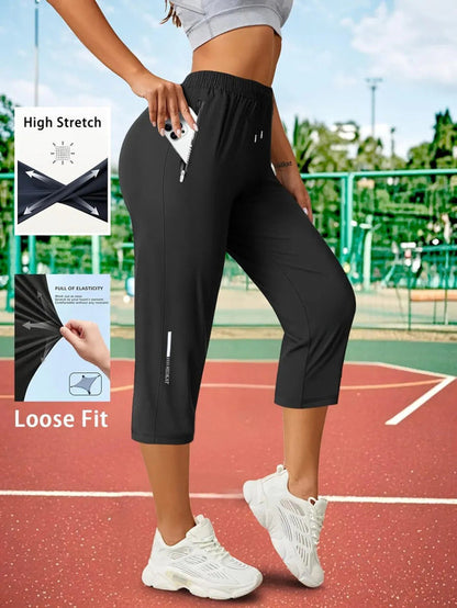 UrbanFlex – Leichte Damen-Caprihose mit Kordelzug für den Sommer