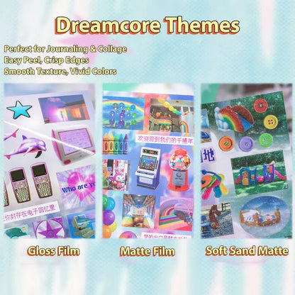 AuraDream – Surreales ästhetisches Sticker-Kunstbuch
